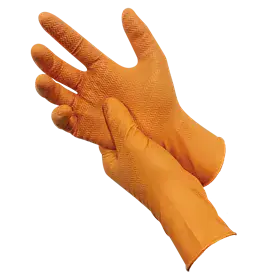 PSP 60-246 Gripper Nitril Wegwerphandschoen Oranje – Super Grip & Chemisch Bestendig - Maat XXL