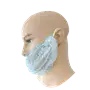 PSP Baardmasker PP Blauw – Food Approved & Latexvrij – 100 Stuks