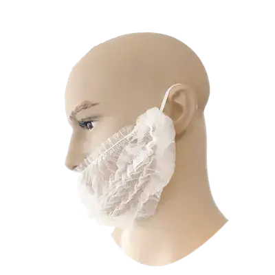 PSP Baardmasker PP Wit – Food Approved & Latexvrij – 100 Stuks
