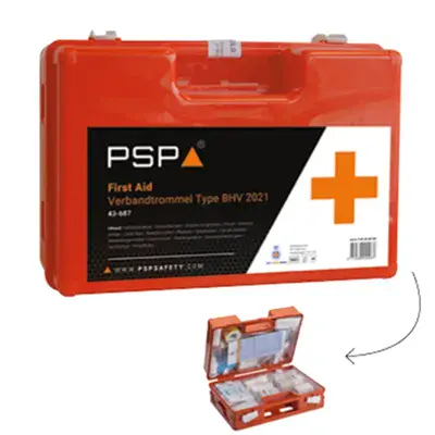 PSP BHV Verbandkoffer - Goedgekeurd volgens Oranje Kruis & Richtlijn 2021