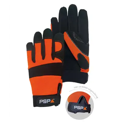 PSP Mechanic Pro Werkhandschoen Oranje – Hi-Vis & Verstevigd Comfort, Maat 9