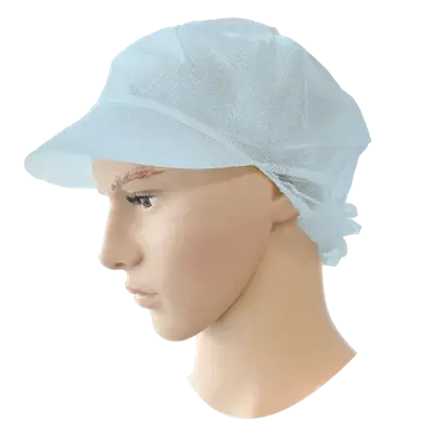 PSP Pet met Klep en Haarnet PP Blauw - 100 Stuks