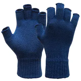 PSP Polsmof Acryl Navy - Rondgebreide Polsbeschermer