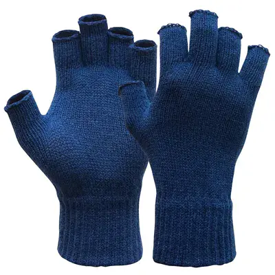 PSP Polsmof Acryl Navy - Rondgebreide Polsbeschermer