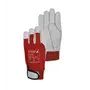 PSP Tropic Werkhandschoen Geitenleer met Klittenbandsluiting Rood/Wit - Maat 8