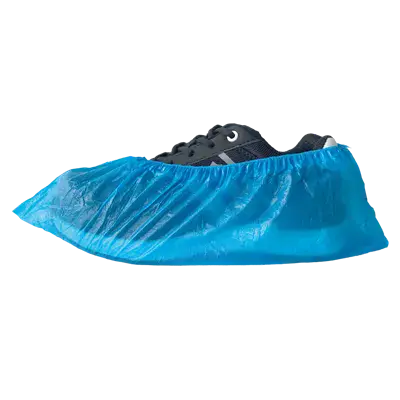 PSP Wegwerpschoenhoes Blauw - PE 30my | One Size 40×15cm - 100 Stuks