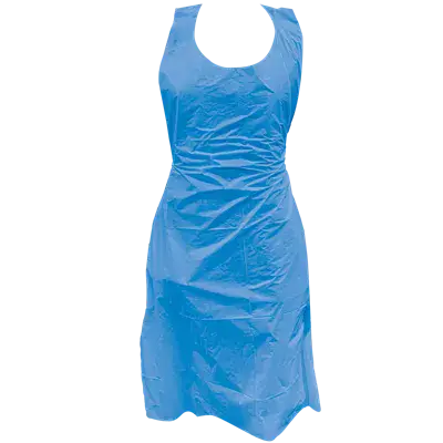 PSP Wegwerpschort Blauw - PE 20my 125×80cm - 100 Stuks
