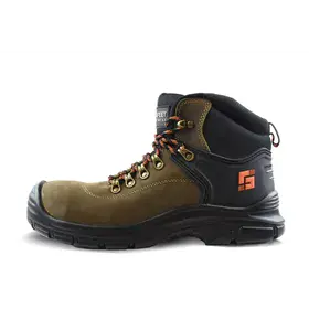 Safeet Builder 307 Veiligheidsschoen S3 Hoog Bruin - Antislip & Shock Absorberend - Maat 37