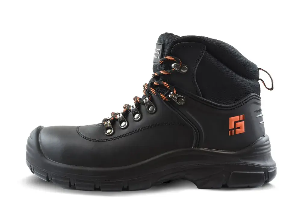 Safeet Builder 308 Veiligheidsschoen S3 Hoog Zwart - Antislip & Shock Absorberend - Maat 42