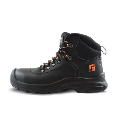 Safeet Builder 308 Veiligheidsschoen S3 Hoog Zwart - Antislip & Shock Absorberend - Maat 46