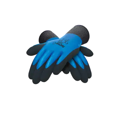 Showa 306 Werkhandschoen Latex Gecoat Blauw/Zwart - Maat 10-XXL