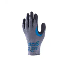 Showa 330 Werkhandschoen Latex CR Grijs/Zwart – Ruwe Grip & Ademend, Maat 10-XL