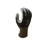 Showa 370B Werkhandschoenen Zwart - Nitril Gecoat & Olieafstotend, Maat 6 (S)
