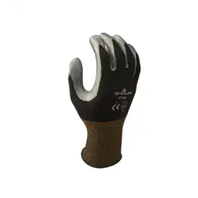 Showa 370B Werkhandschoenen Zwart - Nitril Gecoat & Olieafstotend, Maat 8 (L)