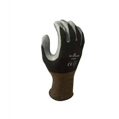 Showa 370B Werkhandschoenen Zwart - Nitril Gecoat & Olieafstotend, Maat 8 (L)