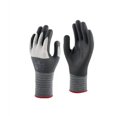 Showa 381 Werkhandschoenen Grijs/Zwart - Ultradun Nitrile Foam & Ademend, Maat 7 (M)
