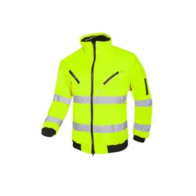 Sioen 029A Sparrow Winterjas Fluo Geel - Uitneembare Bontvoering & Reflectie - Maat 4XL