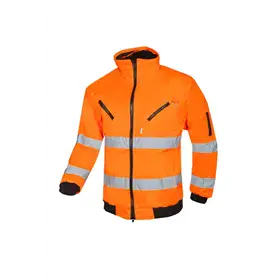 Sioen 029A Sparrow Winterjas Fluo Oranje - Uitneembare Bontvoering & Reflectie - Maat 4XL
