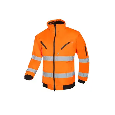 Sioen 029A Sparrow Winterjas Fluo Oranje - Uitneembare Bontvoering & Reflectie - Maat 4XL
