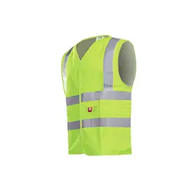 Sioen 307A Hellisan Veiligheidsvest Fluo Geel - Vlamvertragend & Antistatisch, Maat L