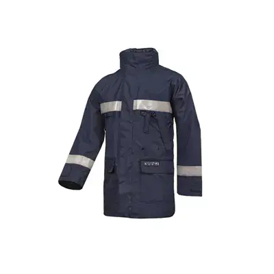 Sioen 3085 Parka Vlamvertragende Werkjas Hasnon Marineblauw - Maat L