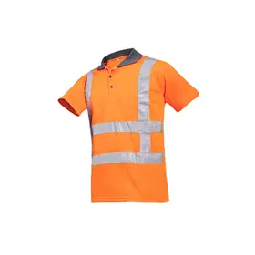 Sioen 3868 Signalisatie Polo Genari Fluo Oranje - Ademend & Comfortabel - Maat XL