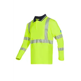 Sioen 539A Vlamvertragende Reflecterende Polo Garat Fluo Geel - Maat  2XL