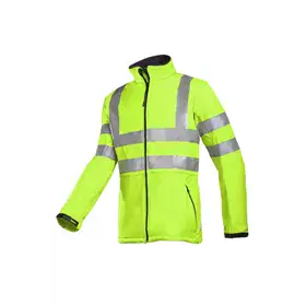 Sioen 9833 Genova Softshell Werkjas Fluo Geel - Winddicht & Reflecterend - Maat M