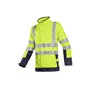 Sioen 9856 Vlamvertragende Reflecterende Regenjas Playford Fluo Geel / Marineblauw - Maat XL