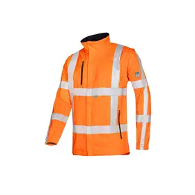 Sioen Alphen Softshelljack Fluo Oranje - Afritsbare Mouwen & Winddicht - Maat L