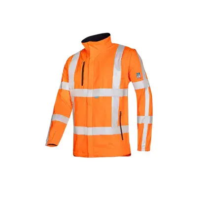 Sioen Alphen Softshelljack Fluo Oranje - Afritsbare Mouwen & Winddicht - Maat L