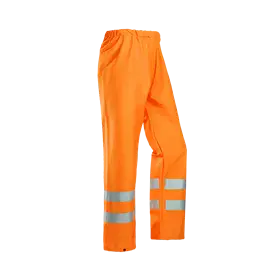 Sioen Bastogne Regenbroek 6361 Fluo Oranje - Lichtgewicht, Waterdicht & Reflecterend - Maat L