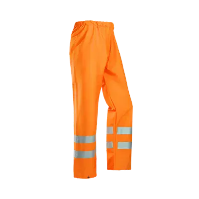 Sioen Bastogne Regenbroek 6361 Fluo Oranje - Lichtgewicht, Waterdicht & Reflecterend - Maat L