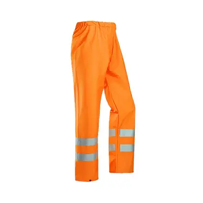 Sioen Bastogne Regenbroek Fluo Oranje - Lichtgewicht & Waterdicht - Maat 2XL