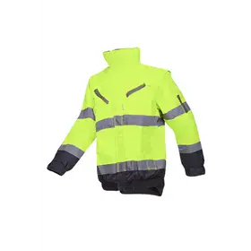 Sioen CAMPBELL 364A Blouson Fluo Geel/Marine - Waterdicht, Met Afritsbare Fleece & Mouwen, Maat M