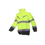 Sioen CAMPBELL 364A Blouson Fluo Geel/Marine - Waterdicht, Met Afritsbare Fleece & Mouwen, Maat M
