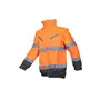 Sioen CAMPBELL 364A Blouson Fluo Oranje/Marine - Waterdicht, Met Afritsbare Fleece & Mouwen, Maat XL