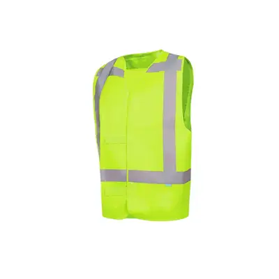 Sioen Carpi Veiligheidsgilet Fluo Geel - Reflecterend & Lichtgewicht - Maat XL