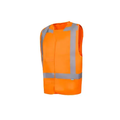Sioen Carpi Veiligheidsgilet Fluo Oranje - Reflecterend & Lichtgewicht - Maat M