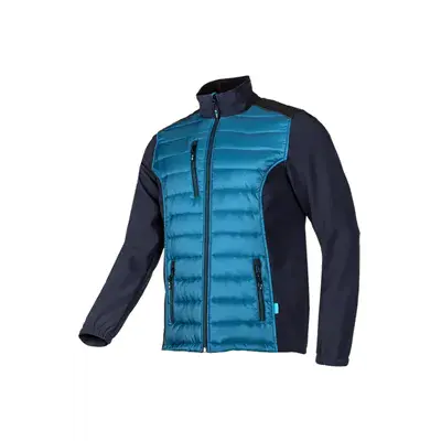 Sioen Crosby Jas Petrolblauw – Softshell Warmtejas met Versteviging, Maat L