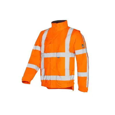 Sioen DIEZEL 351A Blouson Fluo Oranje - RWS, Waterdicht & Afritsbare Mouwen, Maat M