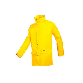 Sioen Dortmund Regenjas 4820 Geel - Soepel, Waterdicht & Met Verborgen Kap - Maat 2XL
