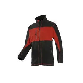 Sioen Durango Fleecejack Rood/Zwart – Windbreaker & YKK Ritsen, Maat XL