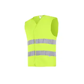Sioen ELBA Signalisatiegilet Fluo Geel - Klittenbandsluiting & Reflectiebanden (4XL)