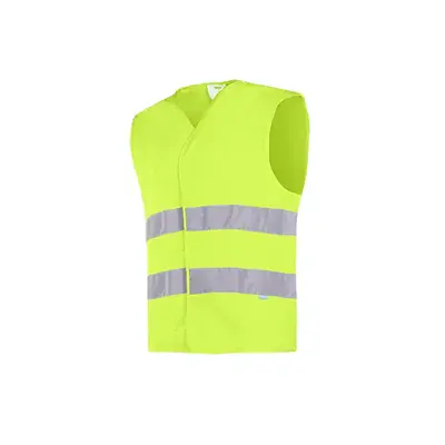 Sioen ELBA Signalisatiegilet Fluo Geel - Klittenbandsluiting & Reflectiebanden (4XL)