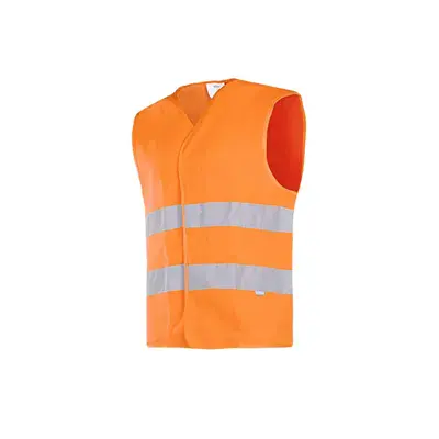 Sioen Elba Veiligheidsgilet Fluo Oranje - Reflecterend & Praktisch - Maat L
