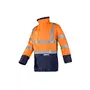 Sioen Elliston Regenjas Fluo Oranje/Marine - Vlamvertragend, Antistatisch & Waterdicht - Maat M
