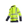 Sioen Fuller Softshelljas Fluo Geel/Blauw - Waterdicht, Gevoerd & Met Kap - Maat M