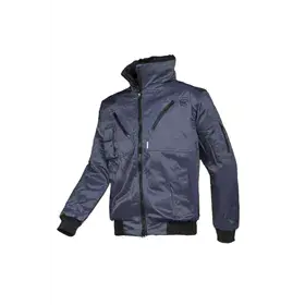 Sioen Hawk Blouson Marineblauw - Uitneembare Bontvoering & Praktische Details - Maat XL