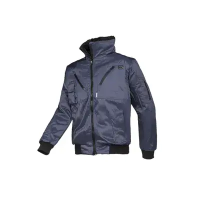 Sioen Hawk Blouson Marineblauw - Uitneembare Bontvoering & Praktische Details - Maat XL